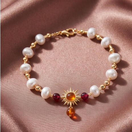 Star & Moon Pearl Bracelets