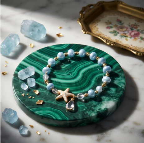 Ocean Starfish Pearl Bracelet