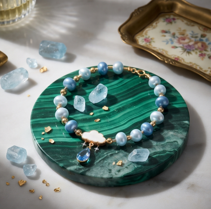Cloud Drop Pearl Bracelet